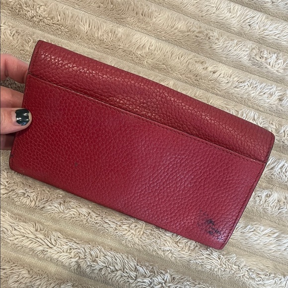 Burberry Burgundy Leather Wallet - Picture 7 of 8